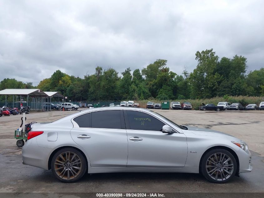 2016 Infiniti Q50 3.0T Red Sport 400 VIN: JN1FV7AR1GM452062 Lot: 40390098