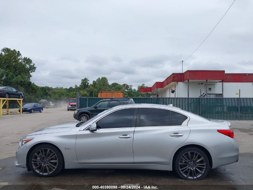 2016 Infiniti Q50 3.0T Red Sport 400 VIN: JN1FV7AR1GM452062 Lot: 40390098