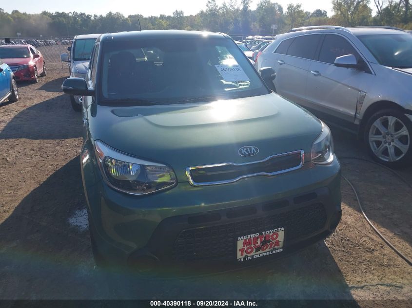 2014 Kia Soul + VIN: KNDJP3A5XE7040385 Lot: 40390118