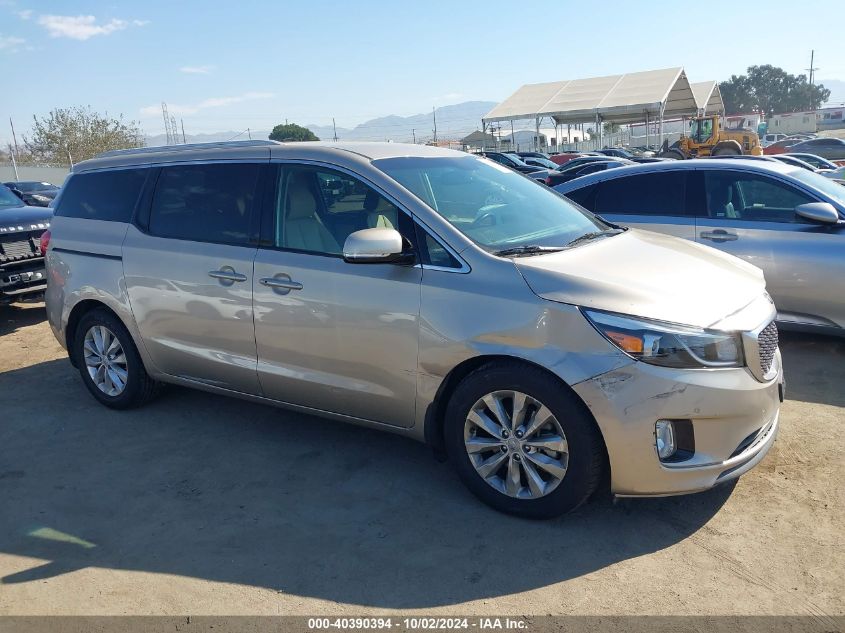 2017 Kia Sedona Ex VIN: KNDMC5C11H6264458 Lot: 40390394