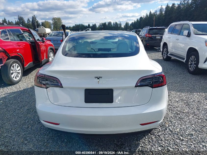 2023 Tesla Model 3 Rear-Wheel Drive VIN: 5YJ3E1EA6PF566665 Lot: 40390541