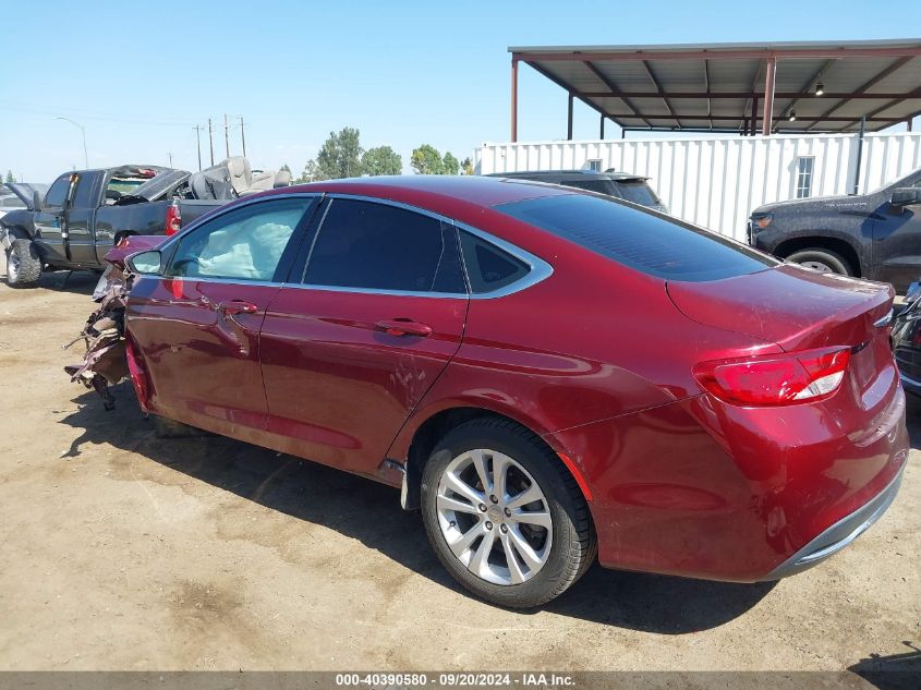 2015 Chrysler 200 Limited VIN: 1C3CCCAB6FN575080 Lot: 40390580