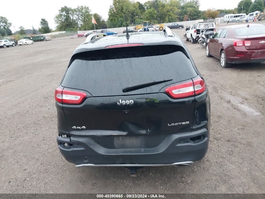 2016 Jeep Cherokee Limited VIN: 1C4PJMDS5GW174877 Lot: 40390665