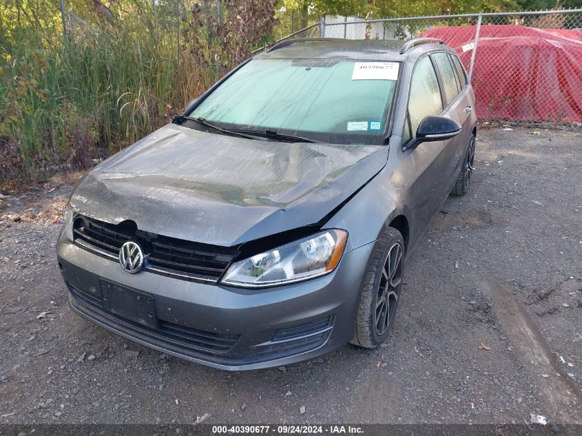 2016 Volkswagen Golf Sportwagen Tsi S 4-Door VIN: 3VWA17AU2GM510317 Lot: 40390677