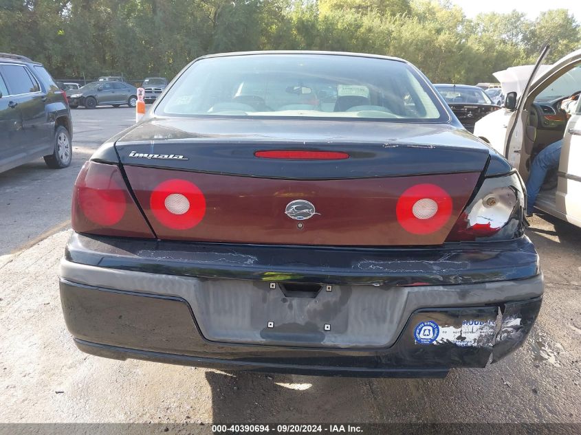 2002 Chevrolet Impala VIN: 2G1WF52E429313004 Lot: 40390694