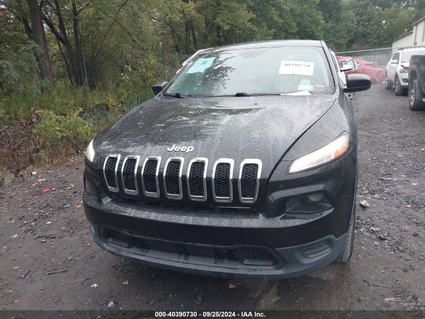 2016 Jeep Cherokee Sport VIN: 1C4PJMAB1GW343460 Lot: 40390730