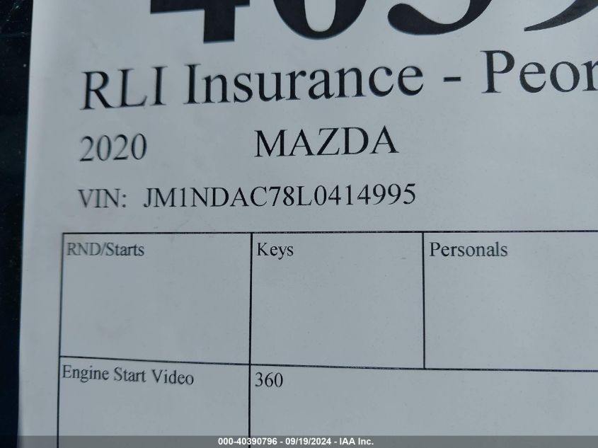 JM1NDAC78L0414995 2020 Mazda Mx-5 Miata Club