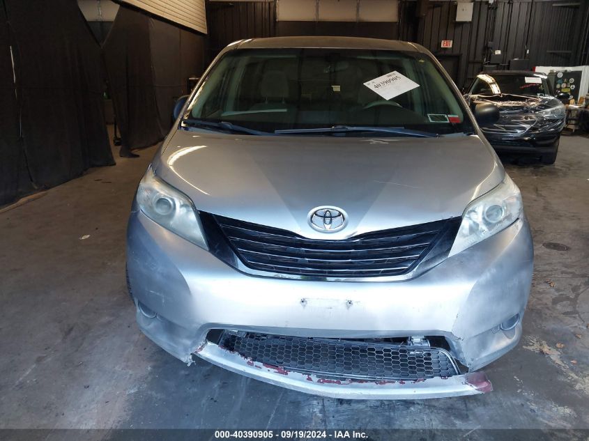 2011 Toyota Sienna Base V6 VIN: 5TDZK3DC2BS034142 Lot: 40390905