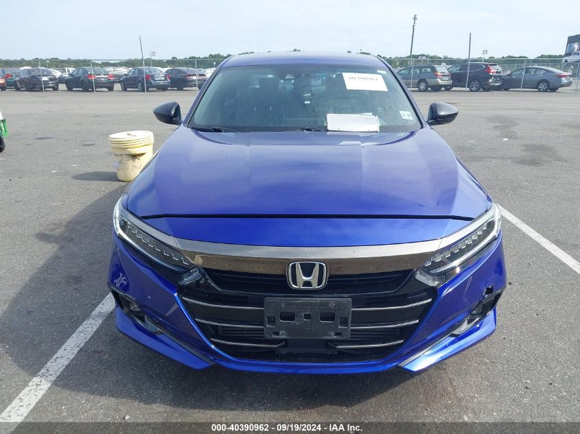 2021 Honda Accord Sport VIN: 1HGCV1F39MA007388 Lot: 40390962