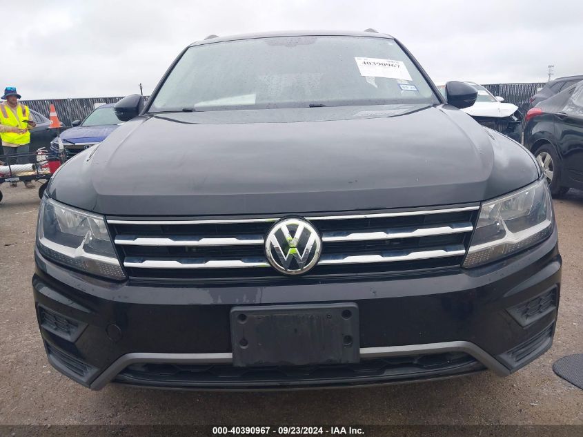 3VV3B7AX1KM046420 2019 Volkswagen Tiguan Se/Sel/Sel R-Line Jet-Bla