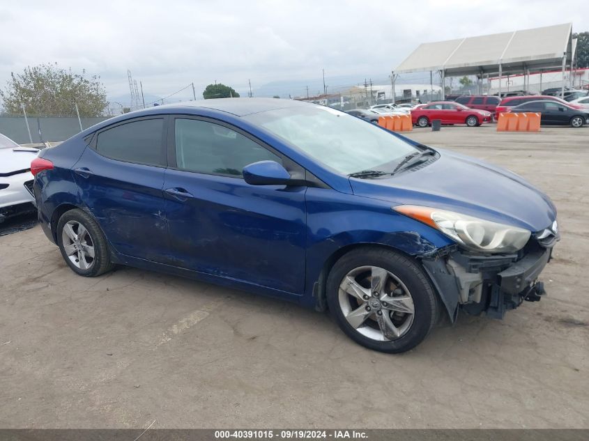 2013 Hyundai Elantra Gls VIN: KMHDH4AE9DU730852 Lot: 40391015