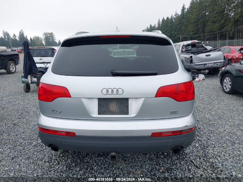 2007 Audi Q7 3.6 Quattro Premium VIN: WA1BY74L87D089702 Lot: 40391035