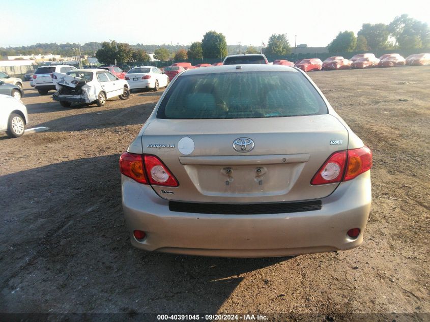 2009 Toyota Corolla Xle VIN: 2T1BU40E39C166712 Lot: 40391045