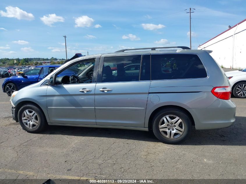 2007 Honda Odyssey Ex VIN: 5FNRL38407B030831 Lot: 40391113