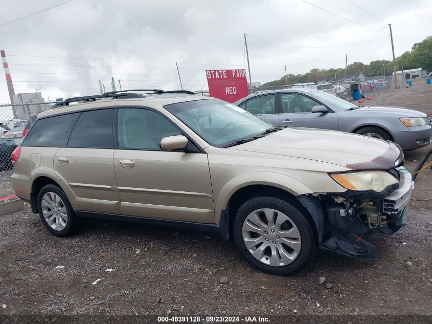 4S4BP66C997346430 2009 Subaru Outback 2.5I Limited