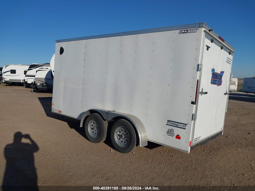 2022 HAULMARK TRAILERS 7X14 ENCLOSED TRAILE (VIN: 7KB1E1424NT000633