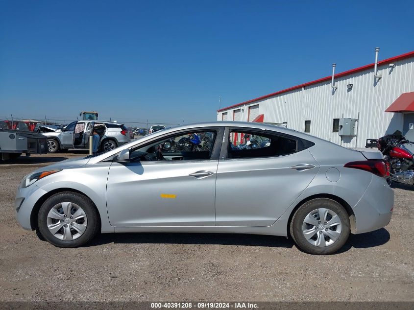 2016 Hyundai Elantra Se VIN: 5NPDH4AE2GH776476 Lot: 40391208