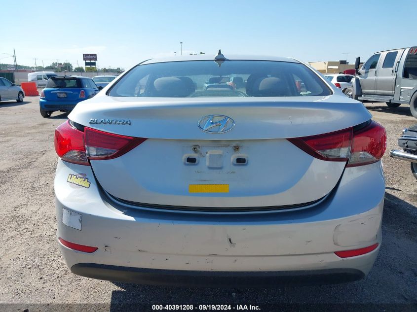 2016 Hyundai Elantra Se VIN: 5NPDH4AE2GH776476 Lot: 40391208