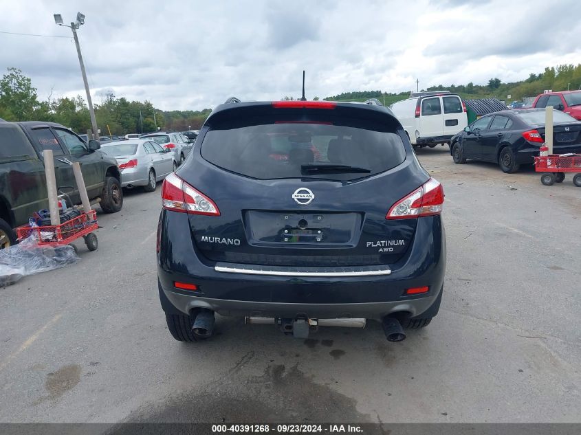 2013 Nissan Murano S/Sl/Le VIN: JN8AZ1MW1DW322135 Lot: 40391268