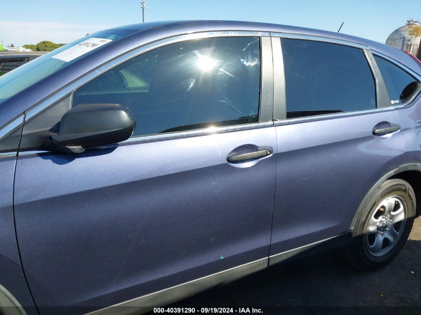 2012 Honda Cr-V Lx VIN: 5J6RM3H3XCL046184 Lot: 40391290