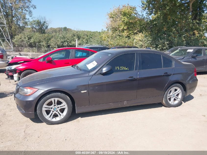 2008 BMW 328Xi VIN: WBAVC93548K056612 Lot: 40391367