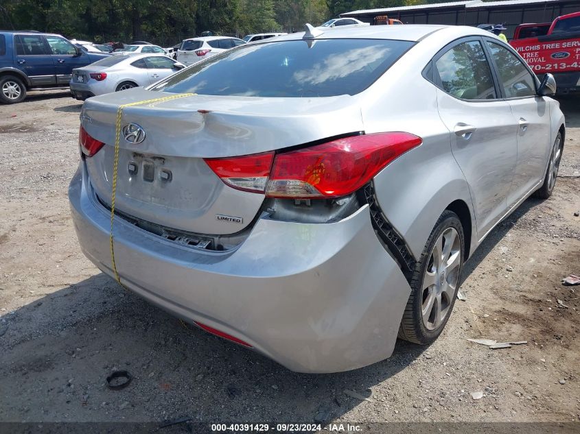 2012 Hyundai Elantra Limited (Ulsan Plant) VIN: KMHDH4AE4CU433664 Lot: 40391429