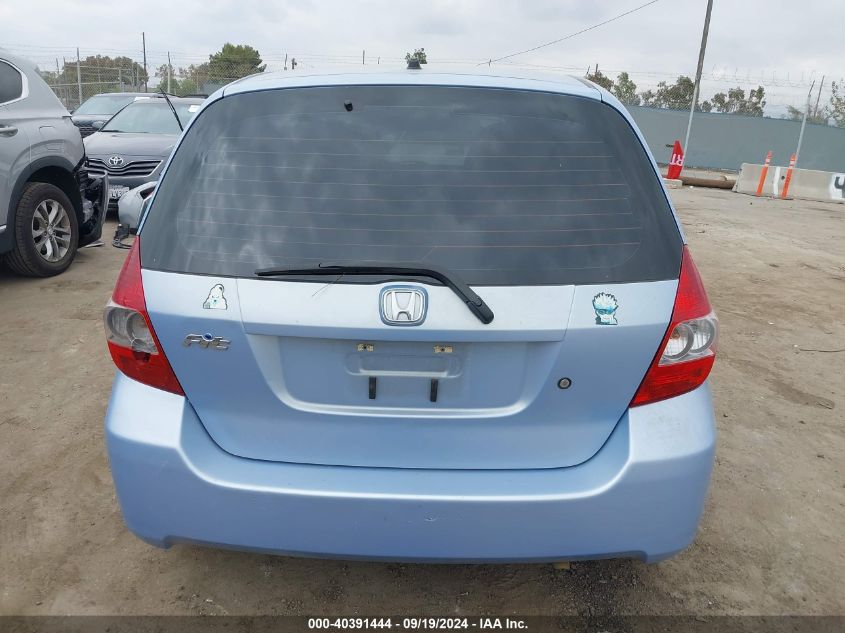 2008 Honda Fit VIN: JHMGD37498S065019 Lot: 40391444