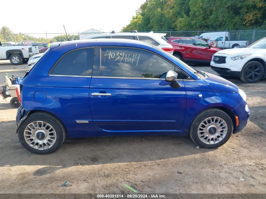 2012 Fiat 500 Lounge VIN: 3C3CFFCRXCT117735 Lot: 40391514