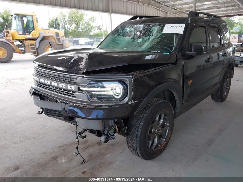 2021 Ford Bronco Sport Badlands VIN: 3FMCR9D9XMRA03456 Lot: 40391574