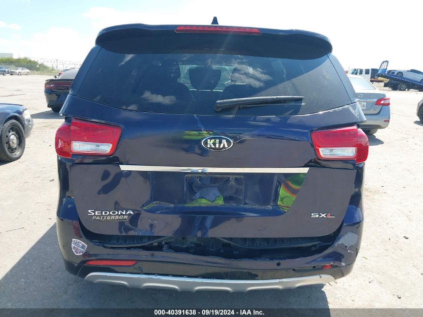 2018 Kia Sedona Sx Limited VIN: KNDME5C13J6376291 Lot: 40391638