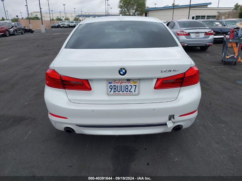 2019 BMW 530E Iperformance VIN: WBAJA9C57KB393772 Lot: 40391644