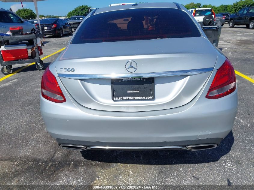 2016 Mercedes-Benz C 300 Luxury/Sport VIN: 55SWF4JB9GU172215 Lot: 40391687