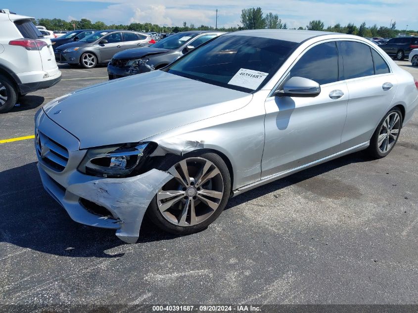 2016 Mercedes-Benz C 300 Luxury/Sport VIN: 55SWF4JB9GU172215 Lot: 40391687