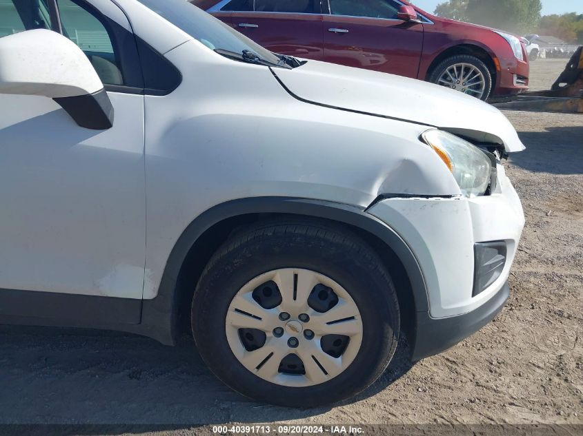 2016 Chevrolet Trax 1Ls VIN: 3GNCJKSB1GL152877 Lot: 40391713