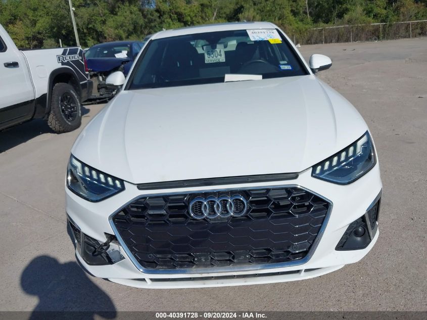 2022 Audi A4 Premium Plus 45 Tfsi S Line Quattro S Tronic VIN: WAUEAAF47NN008476 Lot: 40391728