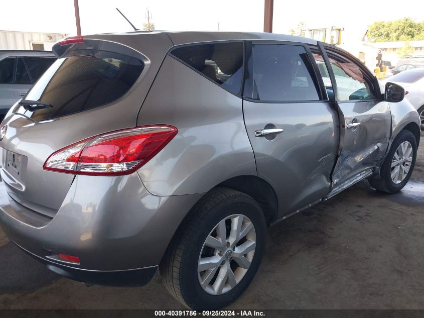 2012 Nissan Murano S VIN: JN8AZ1MU7CW107985 Lot: 40391786