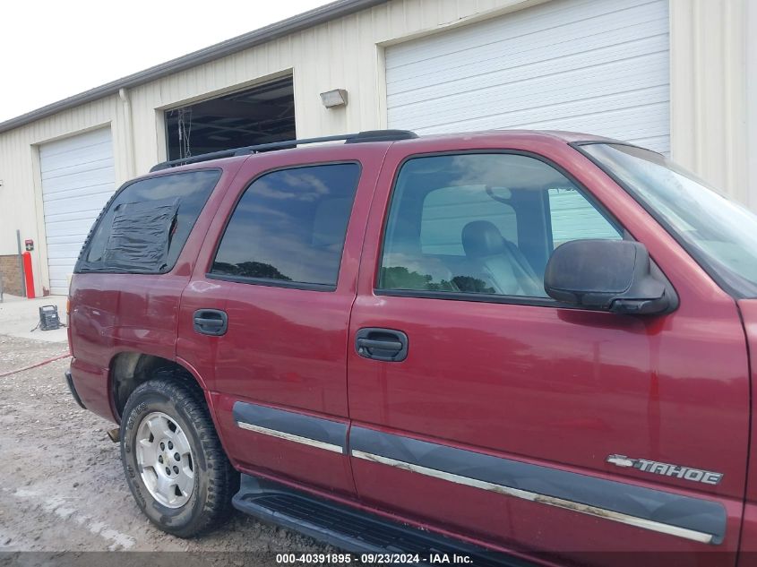 2003 Chevrolet Tahoe Ls VIN: 1GNEK13Z93J141820 Lot: 40391895