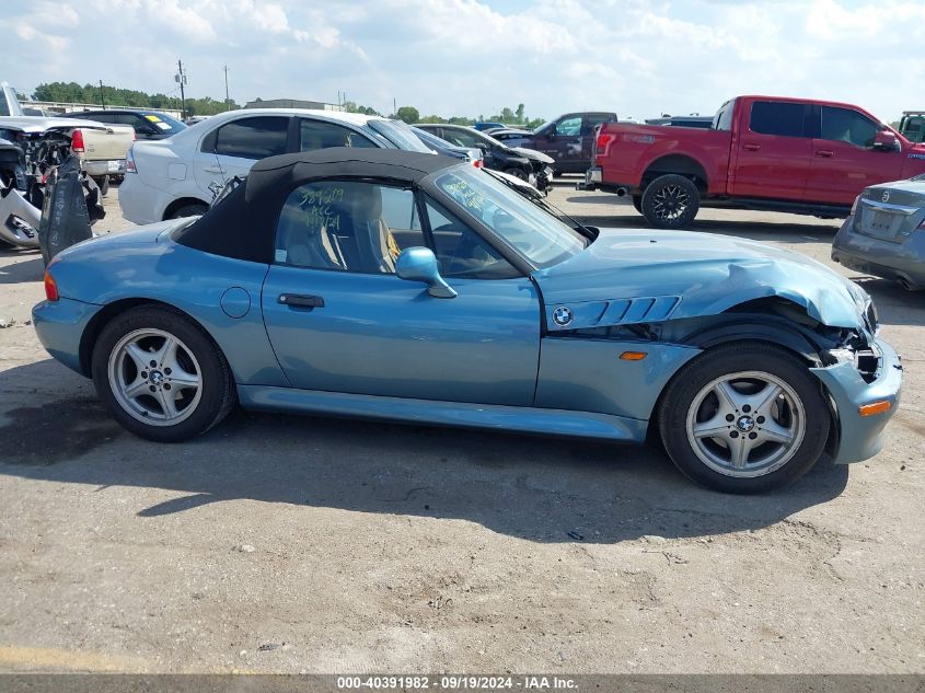 1997 BMW Z3 1.9L Roadster VIN: 4USCH7326VLB79627 Lot: 40391982