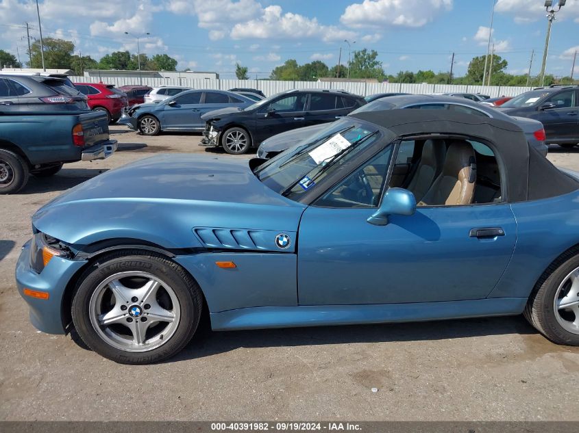 1997 BMW Z3 1.9L Roadster VIN: 4USCH7326VLB79627 Lot: 40391982