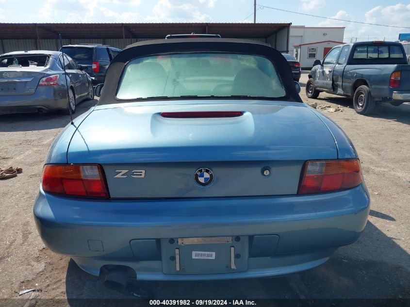 1997 BMW Z3 1.9L Roadster VIN: 4USCH7326VLB79627 Lot: 40391982