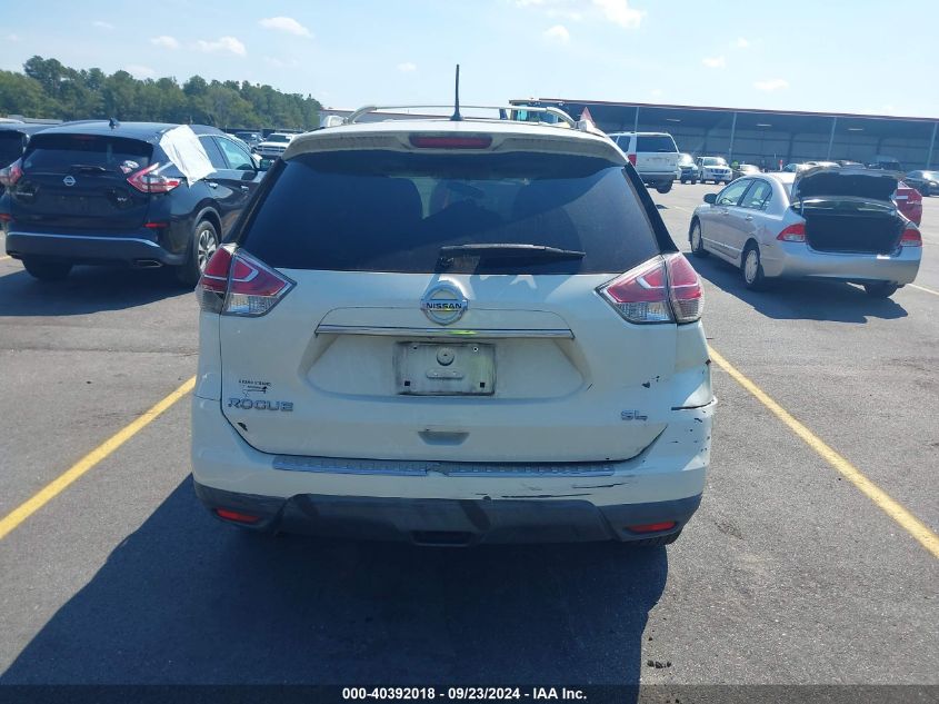 2016 Nissan Rogue S/Sl/Sv VIN: 5N1AT2MT6GC760482 Lot: 40392018