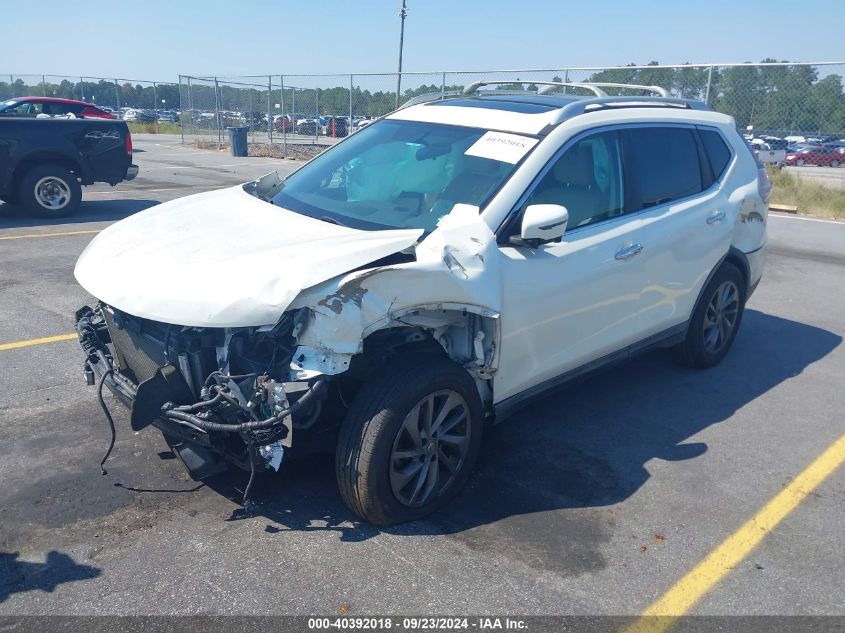 2016 Nissan Rogue S/Sl/Sv VIN: 5N1AT2MT6GC760482 Lot: 40392018