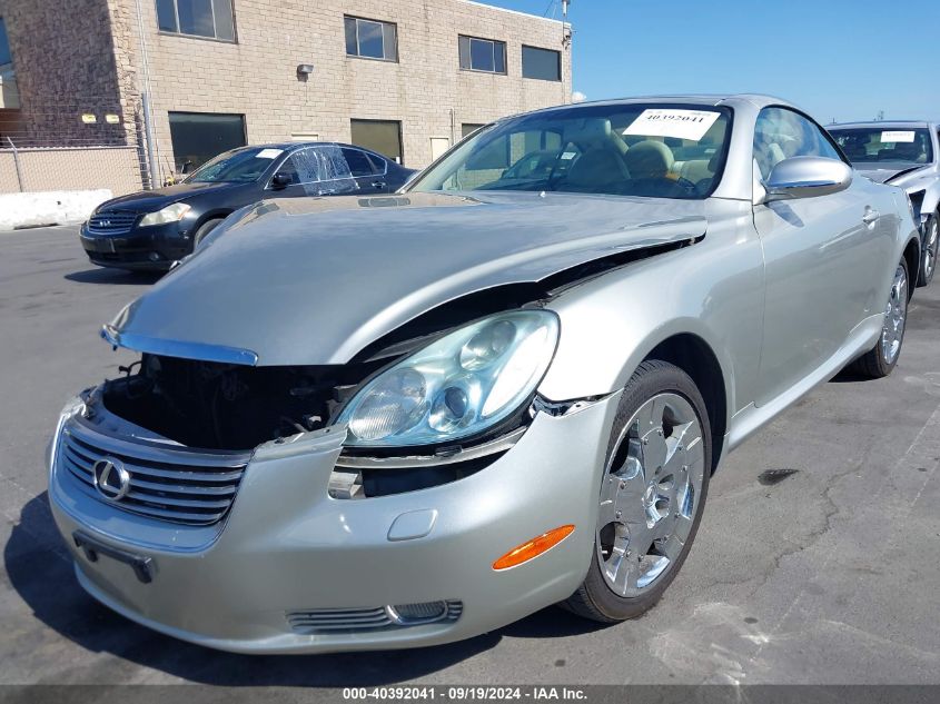 2005 Lexus Sc 430 VIN: JTHFN48Y650065535 Lot: 40392041