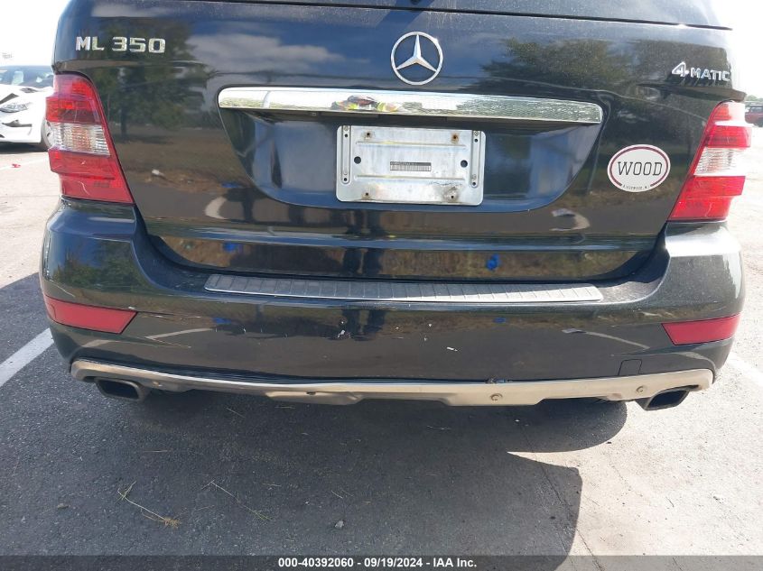 4JGBB86E69A481931 2009 Mercedes-Benz Ml 350 4Matic