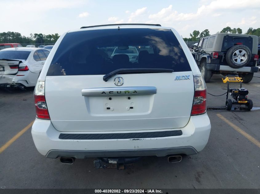 2006 Acura Mdx VIN: 2HNYD18666H527030 Lot: 40392082