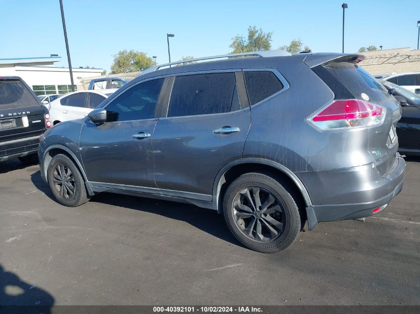 2016 Nissan Rogue Sv VIN: KNMAT2MT9GP679439 Lot: 40392101