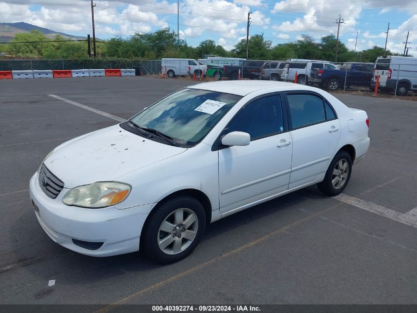 2003 Toyota Corolla Le VIN: 1NXBR38E73Z128678 Lot: 40392274