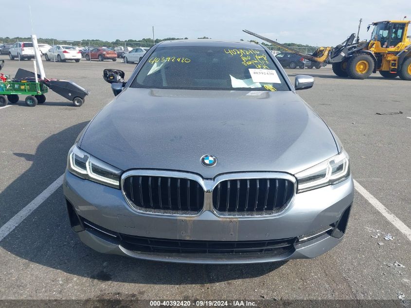 2021 BMW 530I xDrive VIN: WBA13BJ00MWX15267 Lot: 40392420