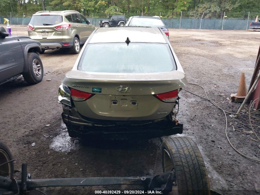 5NPDH4AE3CH100502 2012 Hyundai Elantra Limited