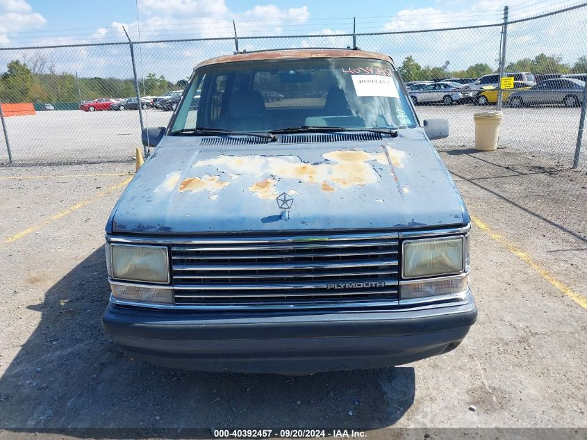 1990 Plymouth Grand Voyager Le VIN: 1P4GH54R6LX129607 Lot: 40392457